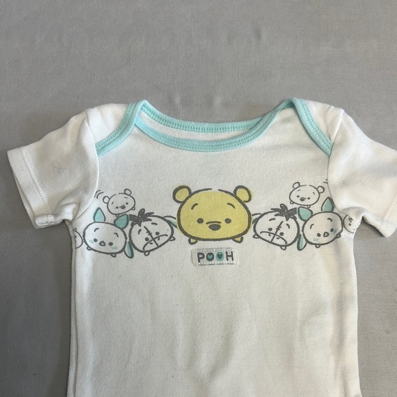Disney - Winnie the Pooh - Blue and White Bodysuit with Baby Winnie design - Picture 3 of 4